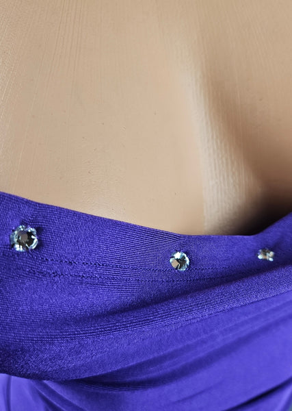 Purple Drawstring Gown