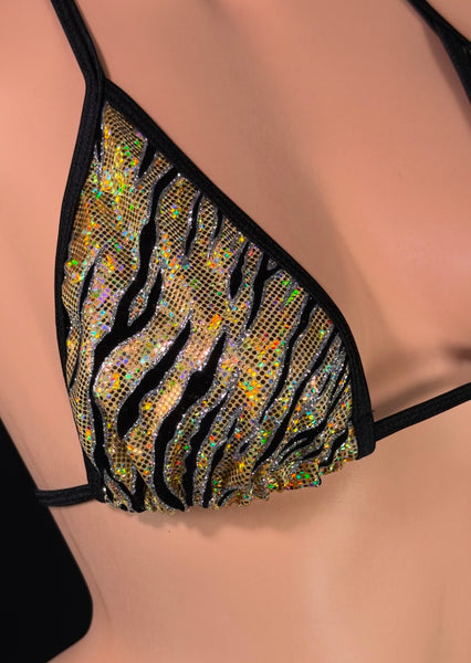 Animal Print Thong Bikini