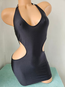 Black Cut Out Mini Dress