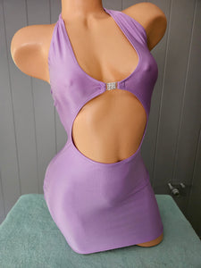 Lavender Cut Out Mini Dress