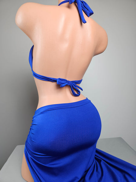 Push Up Top & Long Skirt Set