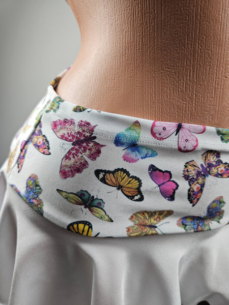 Butterfly Print Skirt Set