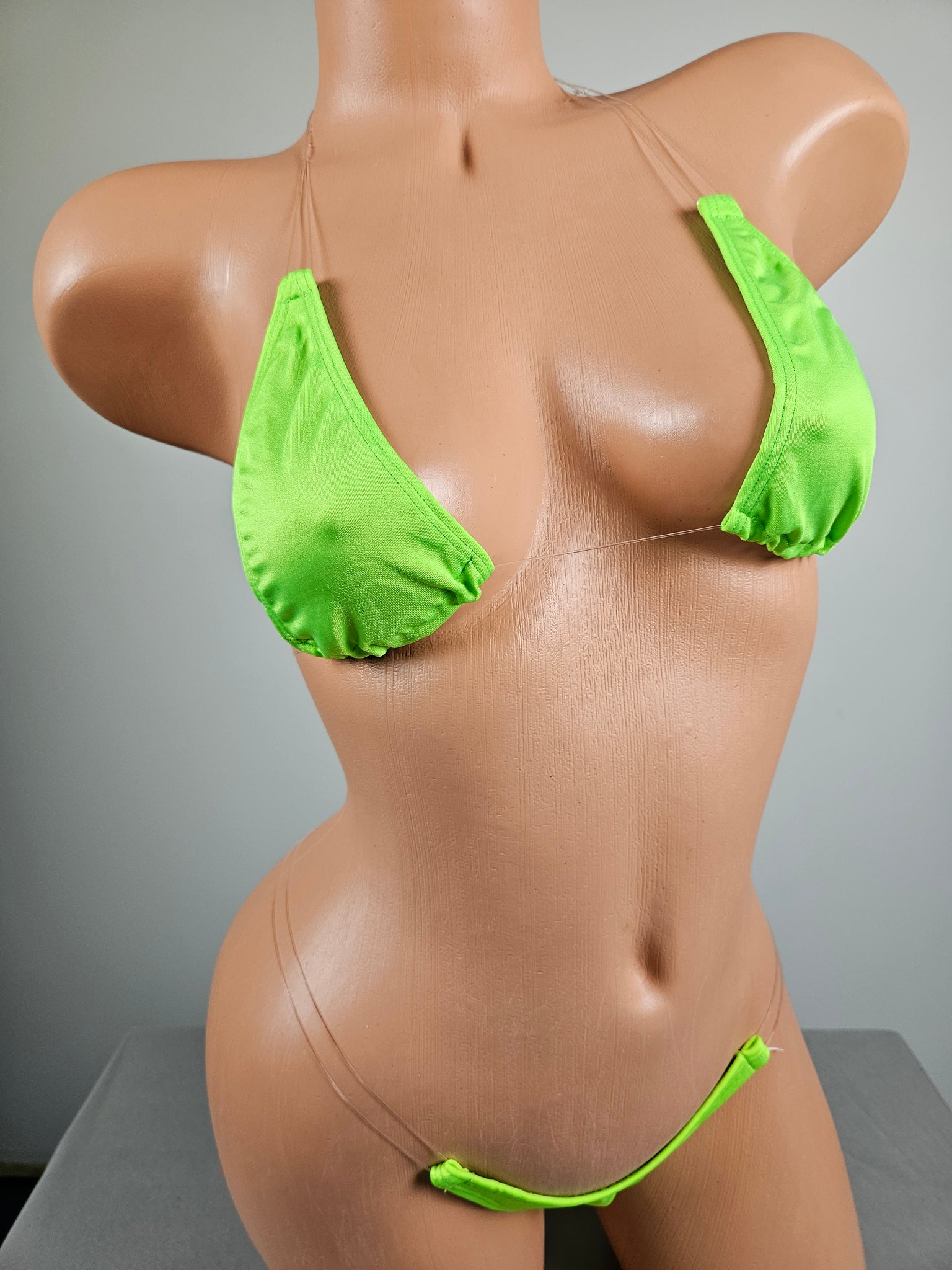 Clear String Thong Bikini