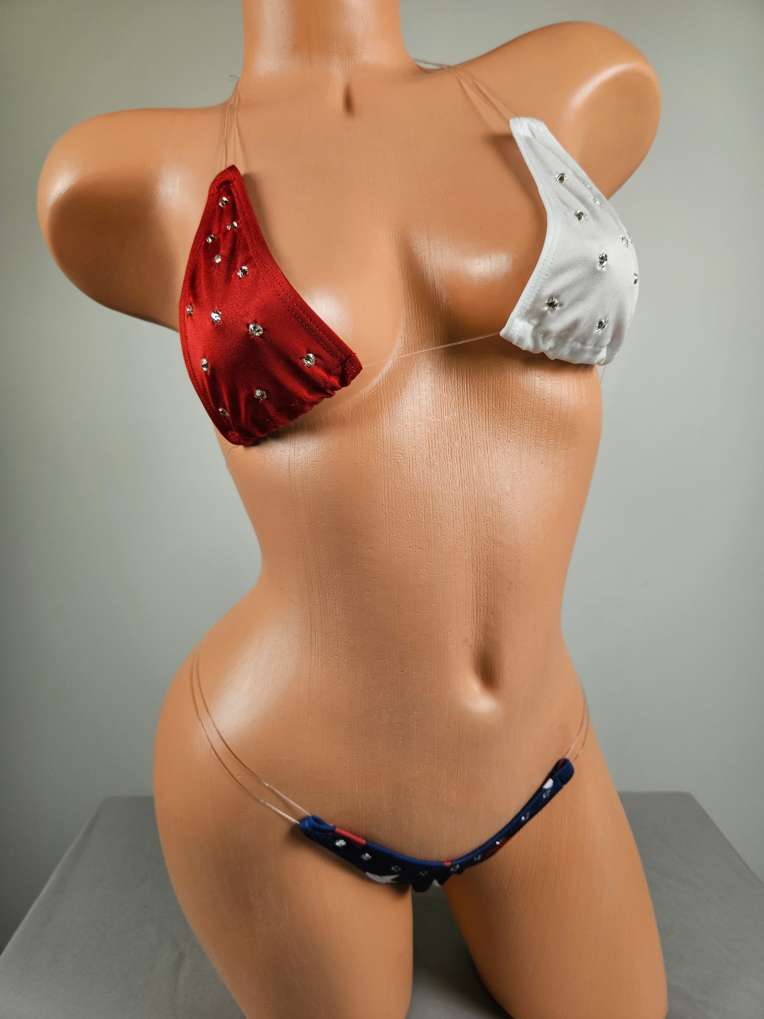 Red White & Blue Micro Thong Bikini