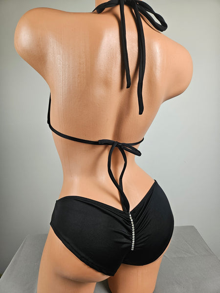 Black Bikini Short Set (Size Large)