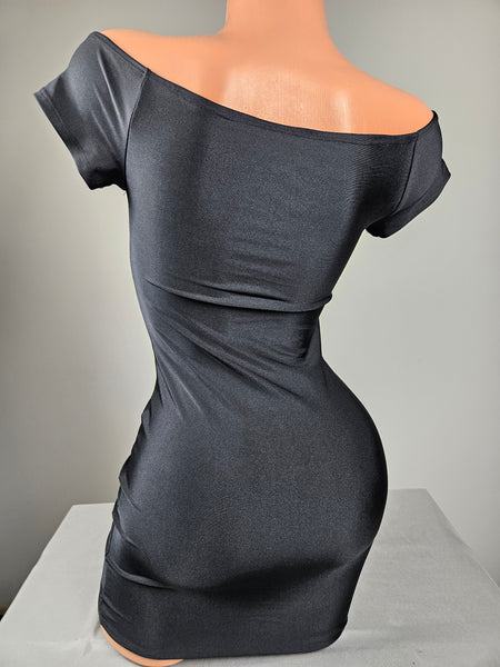 Cap Sleeve Cut Out Mini Dress