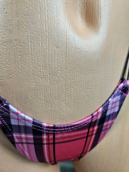 Plaid Slingshot Monokini