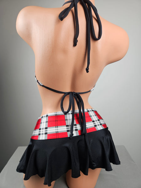 Plaid Skirt Set