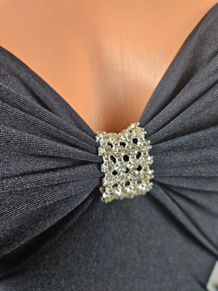 Black Strapless Gown