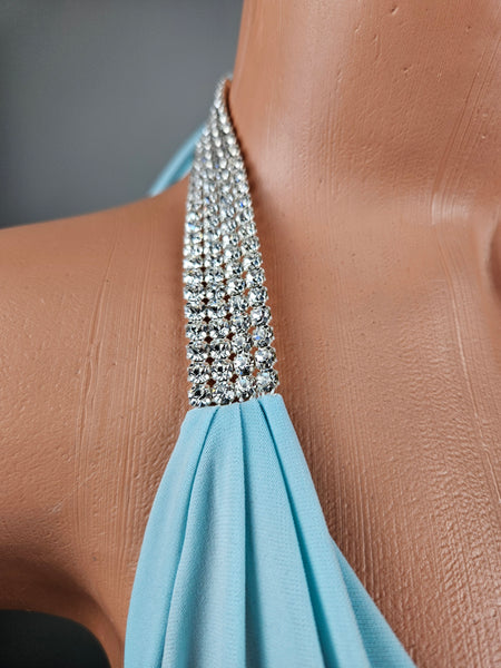 Rhinestone Plunge Romper