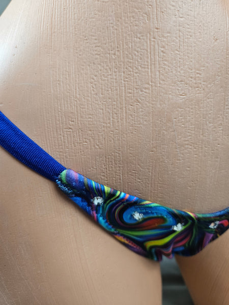 Rainbow Swirl Thong Bikini