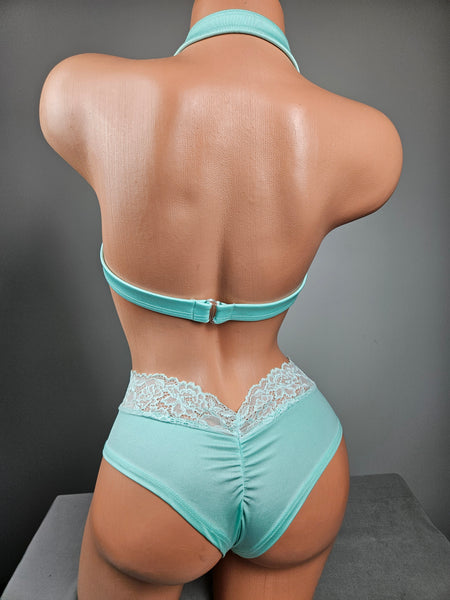 Seafoam Scrunch Butt Short Set
