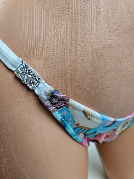 Donut Print Thong Bikini