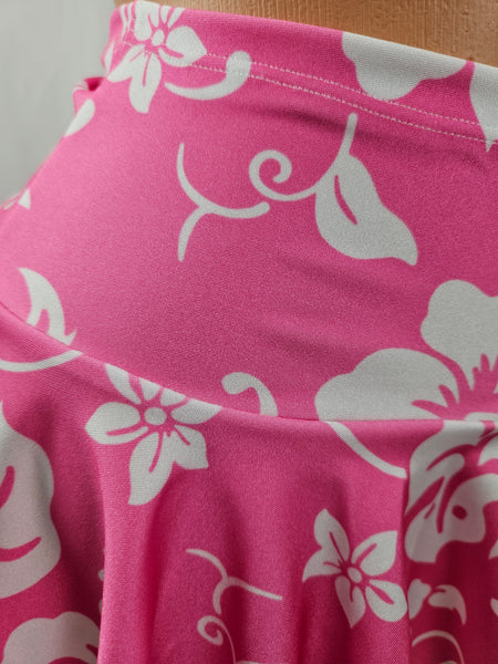 Tropical Floral Print Ruffle Skirt Set