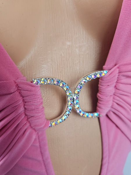 Bubblegum Pink Halter Gown