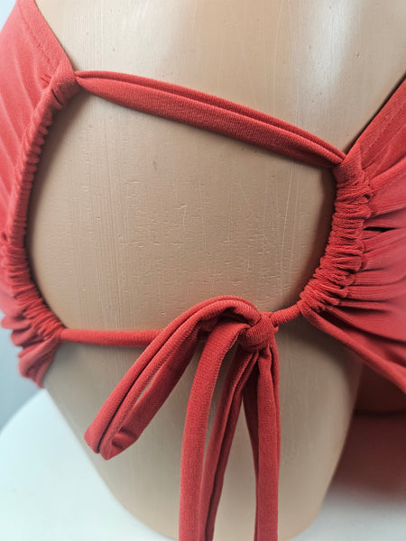 Red Jersey Cut Out Gown (Small)
