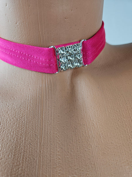 Pink Cut Out Mini Dress w/ Matching Choker