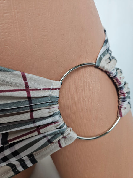 Plaid Ring Skirt Set