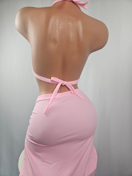 Push Up Top & Long Skirt Set