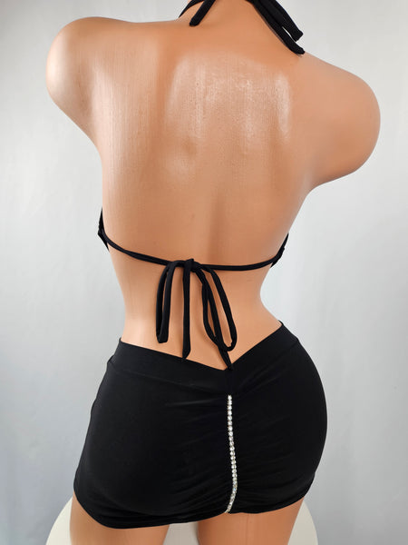 Drape Cowl Mini Dress