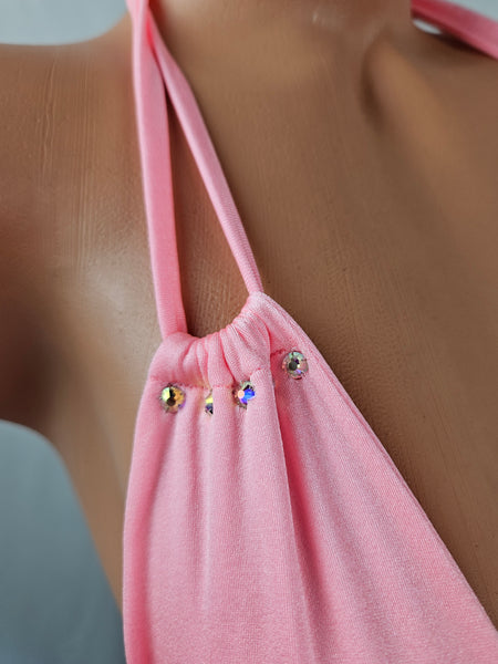 Pink Bikini Short Set