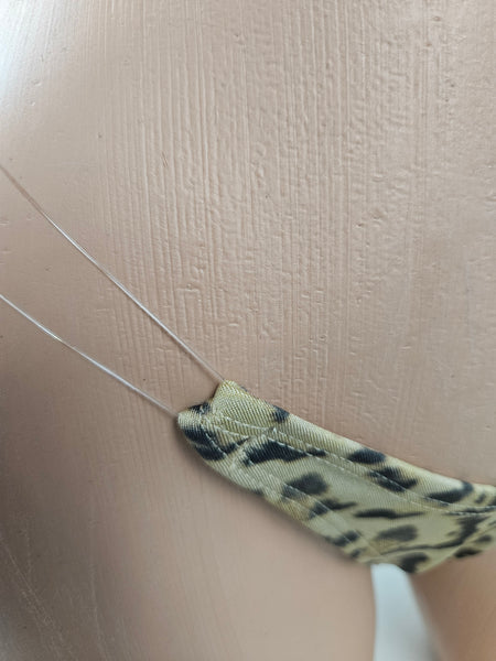 Animal Print Micro Thong Bikini