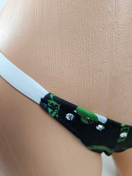 Eagles Rhinestone Thong Bikini