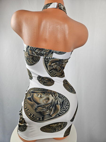Strapless Mini Dress w/ Choker