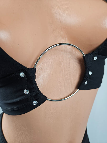 Black Slash Short Set