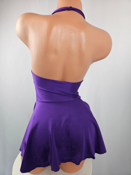 Purple Baby Doll Mini Dress