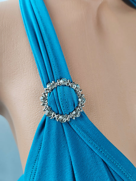 Teal Baby Doll Mini Dress