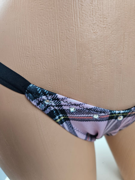 Plaid Thong Bikini