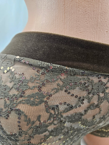 Sequined Lace Short Set