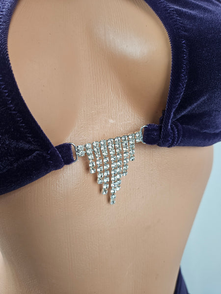 Velvet Ruffle Skirt Set