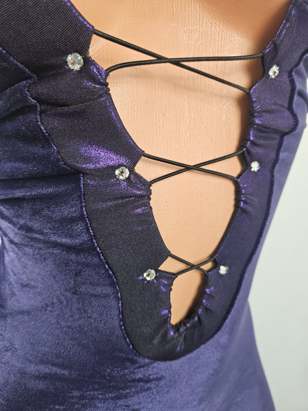 Strapless Lace Up Mini Dress