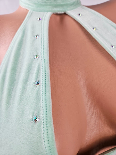 Velvet Keyhole Thong Bikini