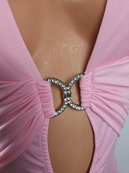 Baby Pink Halter Gown