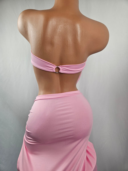 Long Skirt Set w/ Cowl Top