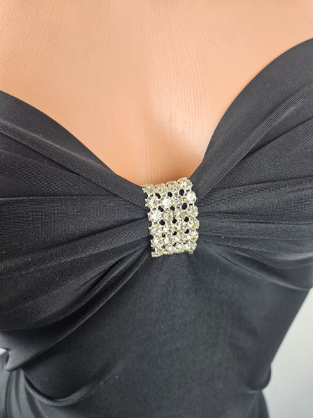 Black Strapless Mini Dress