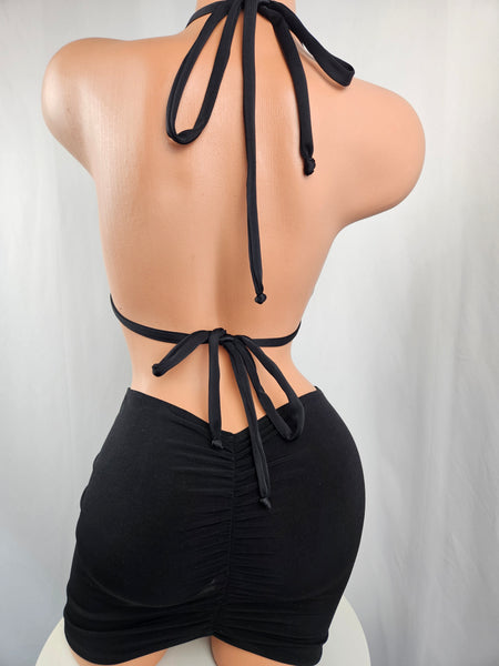 Drape Cowl Mini Dress