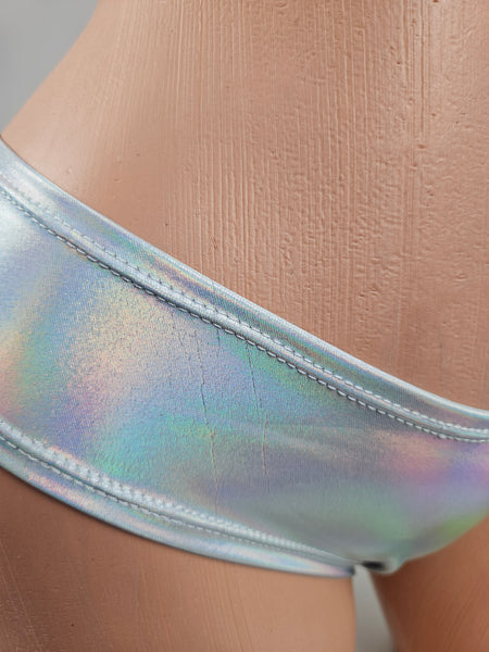 Holographic Scrunch Butt Short Set