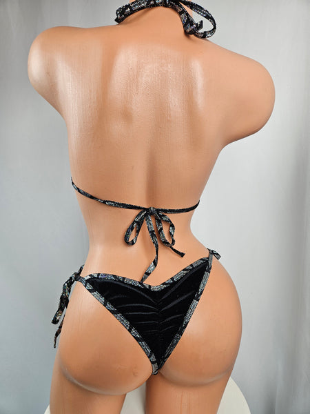 Velvet Tie Side Bikini