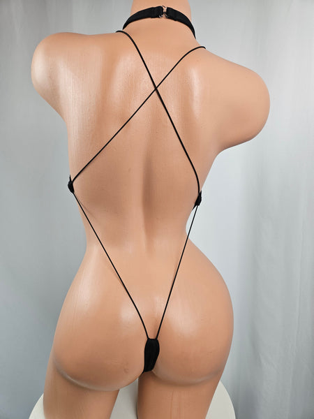 String Back Lace Monokini w/ Choker