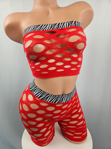 Banded Bandeau Short Set