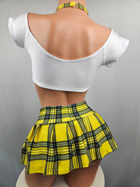 Plaid Skirt Set w/ Matching Choker