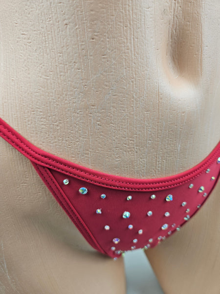 Candyland Crystal Tie Side Thong Bikini
