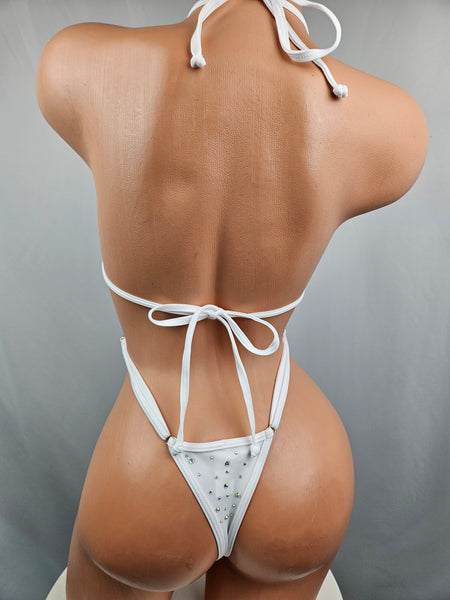 Candyland White Crystal Bodysuit