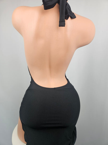 Asymmetrical Plunge Ring Gown