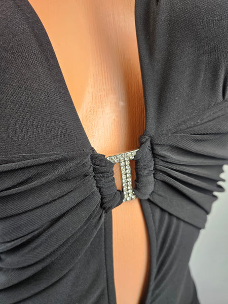 Black Halter Gown