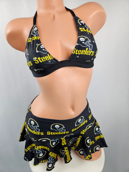 Steelers Ruffle Skirt Set